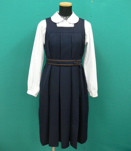 京都府 #3730　《京都聖母学院小学校　旧タイプ》冬用ジャンパースカート