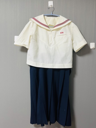福岡県 博多女子 中学 高校　私立　特大サイズ　極美品　ジャンパースカート