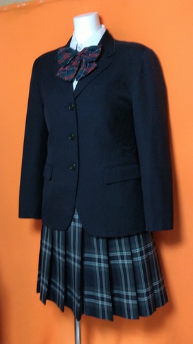 東京都 文京学院大学女子中学校高等学校 制服 ブレザー ミニスカート ブラウス  冬服セット。