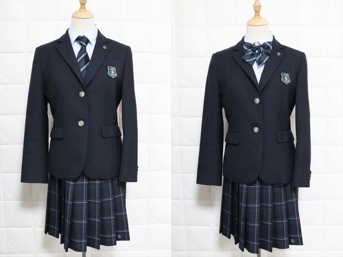 東京都 私立 錦城学園高校 女子 制服 冬服 上下セット 校章付き