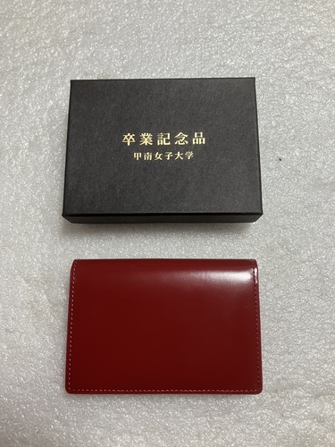 兵庫県 甲南女子大学 卒業記念品 カードケース 未使用保管品