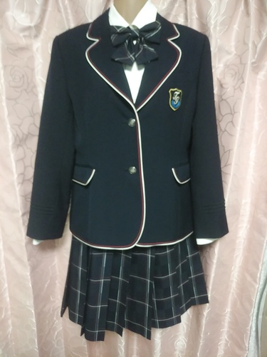 神奈川県 　横浜市私立　高木学園女子高等学校　（英理女子）旧冬制服セット