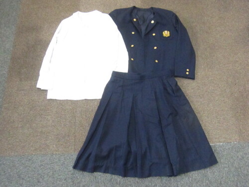  甲子園学院高校　女子制服　３点セット　SIZE１７５　大きめサイズ　兵庫県 ブレザー シャツ スカート