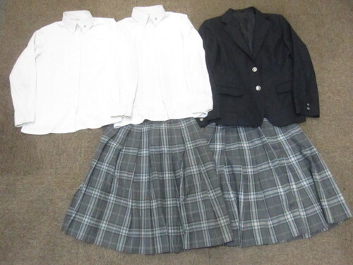  兵庫県立松陽高校　女子制服　５点セット　ブレザー　スカート　シャツブラウス