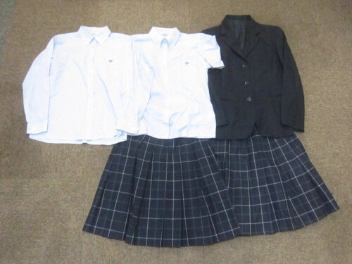  好文学園女子高校　女子制服　５点セット　大阪府　私立　ブレザー　スカート　シャツブラウス