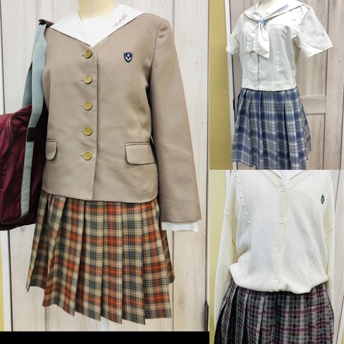 愛知県 名城大学附属高校　指定完全フルセット　スカート3枚付き　指定鞄、靴下、ローファー
