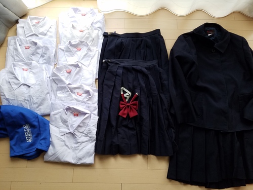  岡山県 岡山市立 御南中学校 女子 制服 ジャケット スカート ブラウス セット KANKO