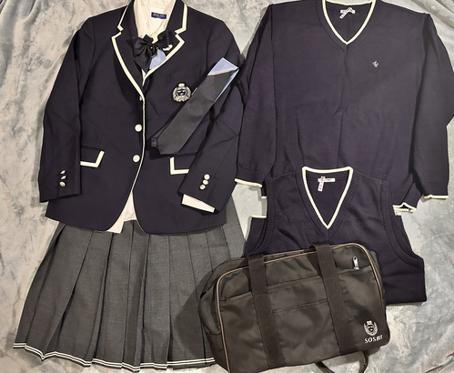 岡山県 創志学園高校　冬服一式　現行制服
