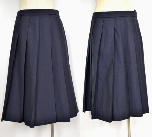  ●大size w90 東京都 麹町中学校 冬夏 紺スカート