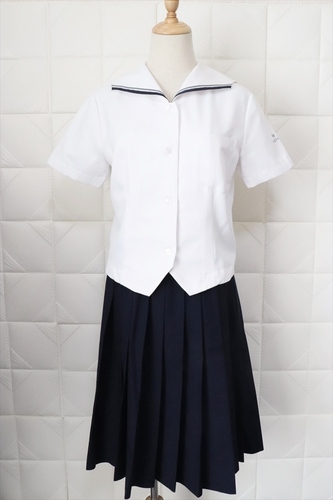 東京都 私立 明法中学高校 女子 制服 セーラー 夏服上衣 Lサイズ