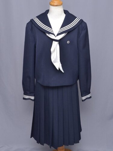 広島なぎさ中学校、なぎさ高校 男子制服一式 冬 森英恵デザイン - 広島 
