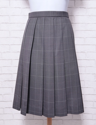 山口県 誠英高校 夏服スカート 旧タイプ(W72×L56) 女子制服卒業生の保管品