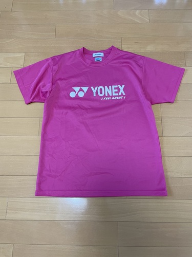 [不明] 178 YONEX ヨネックス　バトミントン　ユニフォーム　ピンク　Sサイズ
