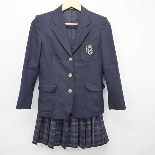 京都府 洛陽総合高校 女子 制服 ブレザー スカート ブラウス セーター 