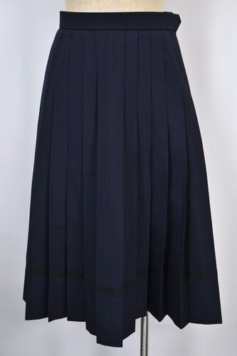  ●愛知県立 明和高等学校 夏スカート 裾黒ライン入り＊SH0150