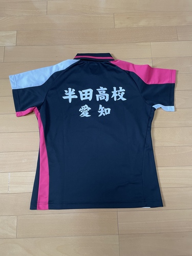 愛知県 466 愛知県立半田高等学校 YONEX スポーツウェア　ポロシャツ　Oサイズ