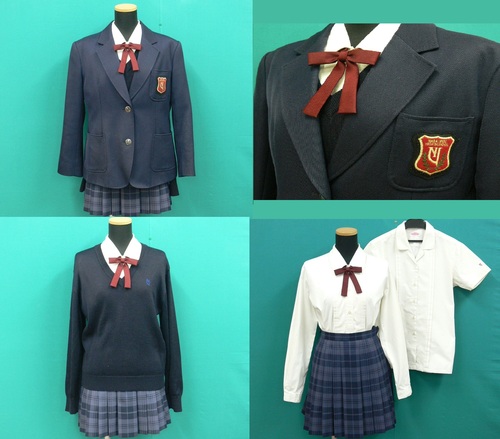 宣真高等学校 学校指定 スカート 制服 シャツ 仕込ん 4点セット