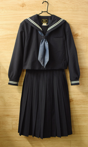 特大 180A 15号 女子 冬服 長袖 3本線 セーラー服 中学 高校 180cm