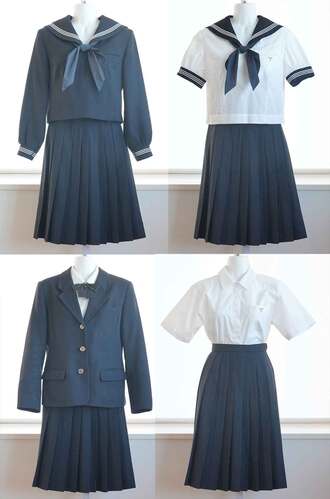 旧制服セット 中古】福岡県 福岡市内標準服/旧制服 女子制服 3点 (セーラー服