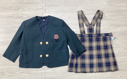 �ޗǌ� 1-92���ޗǑ啍���c�t�����O���[���u���U�[�ƃ`�F�b�N�݂̒�X�J�[�g�@�T�C�Y120����