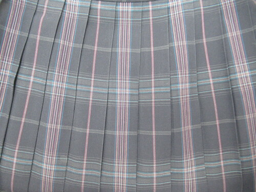 [�s��] 8272�@410�@�ăX�J�[�g VARSITYMATE TOMBOW �O���[+�Ԍn�{�n �`�F�b�N��