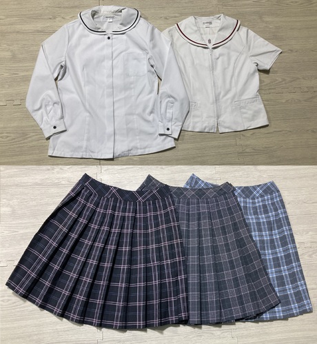 ���{ 2-52���~�Ԓ��w�Z�@�������S�ݓX���̋��^���u���E�X�Ɠ~�ăX�J�[�g�Z�b�g�@�T�C�YLL�y�傫�ȃT�C�Y�z