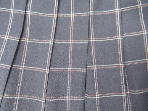 [�s��] 8606�@380�@�傫�ȃT�C�Y�I�ăX�J�[�g ���{�ԁ{�O���[ �`�F�b�N��