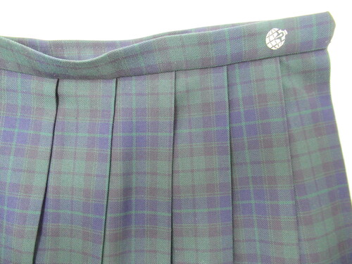 [�s��] 9774�@550�@�傫�ȃT�C�Y�I�~�X�J�[�g BEAMS �΁{���{�� �`�F�b�N�� ���n�t