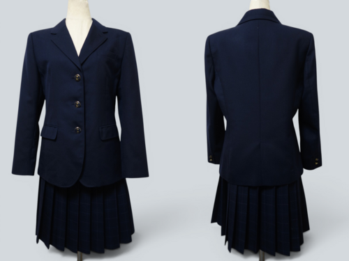 大阪府 806◆大阪府立 高石高校◆(現行制服)ブレザー&チェックスカート(冬)◆W72