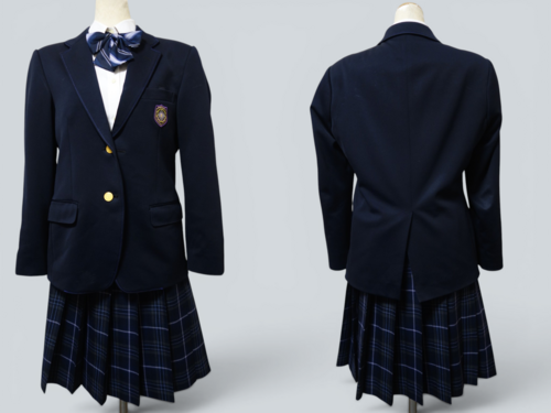 大阪府 809◆堺市立 野田中学校◆(現行制服)ブレザー&チェックスカート(冬)指定リボン◆165A・W69