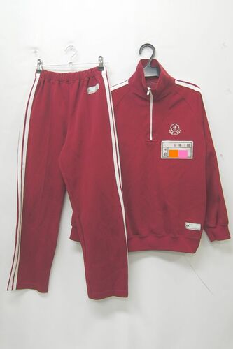  9873k ��茧 �Ԋ��s�� ���{���w�Z ���q�p �̑��� �̑��� �W���[�W �㉺�Z�b�g ATHLETIC WEAR��