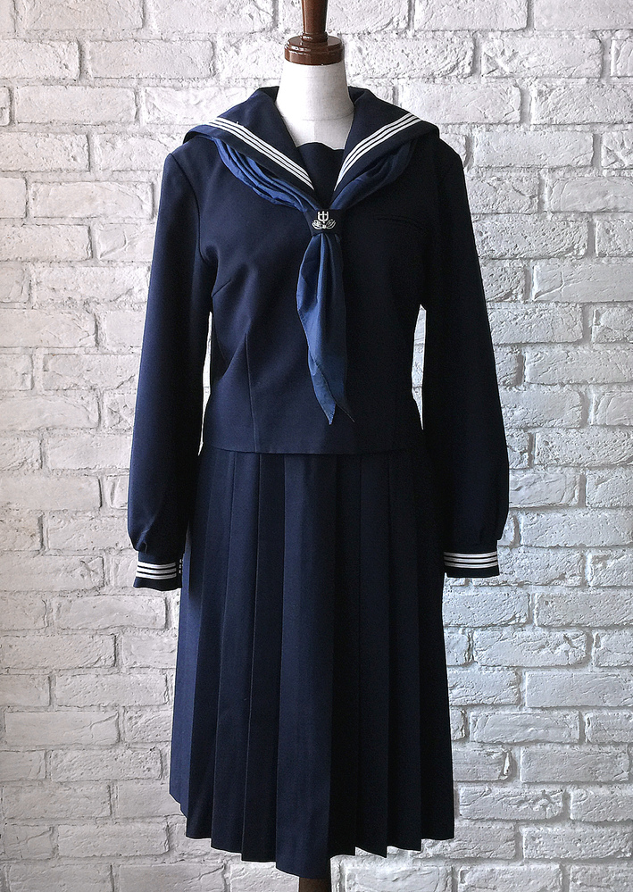 千葉県 松戸市立第六中学校 指定制服 セーラー服 2点