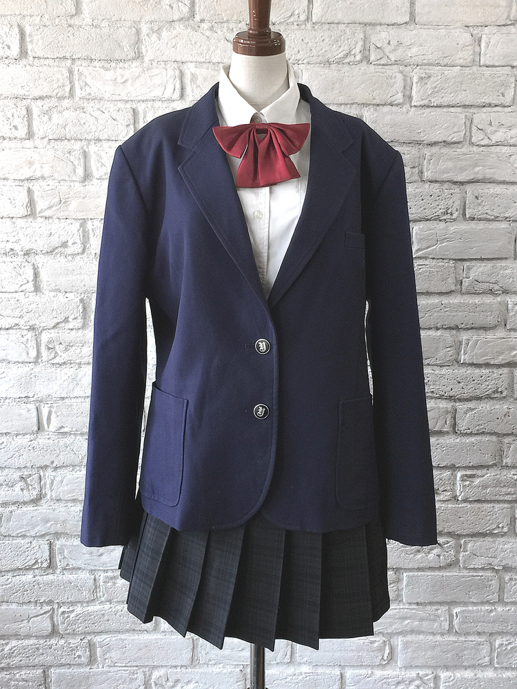 交渉成立受渡し待ち 中京高校（岐阜県）制服一式 N64 岐阜県 中京高校 ブレザー+冬服スカート+ネクタイ/yt3904【25DCV