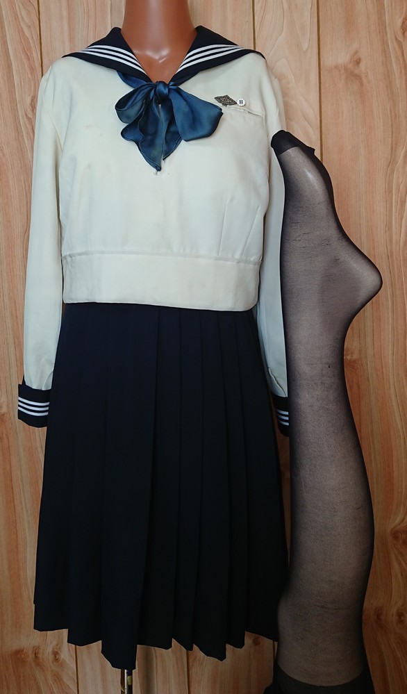 東京女学館 冬服11点セット セーター 割烹着 ローファー