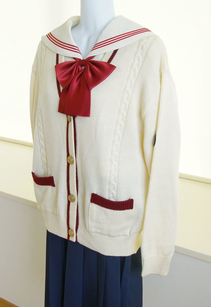 福岡県 博多女子中学校 指定カーディガン（サイズL） 女子制服 