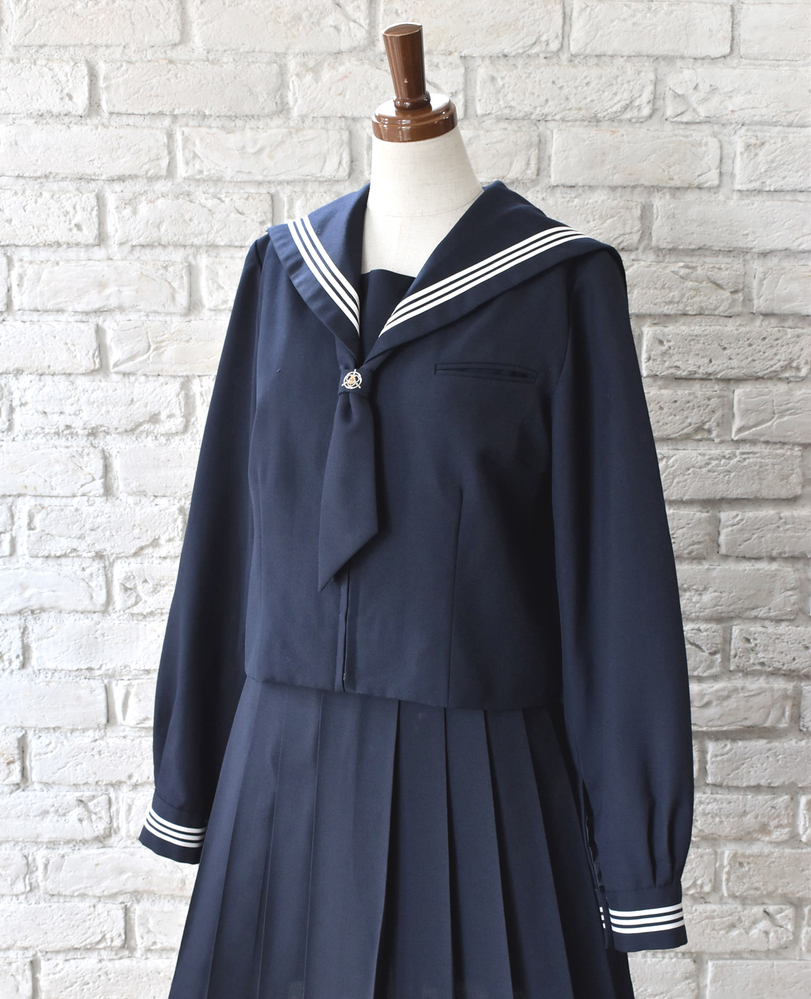 ビッグサイズ 千葉県 鎌ケ谷市立第五中学校 女子制服 冬セーラー服 165A 1点