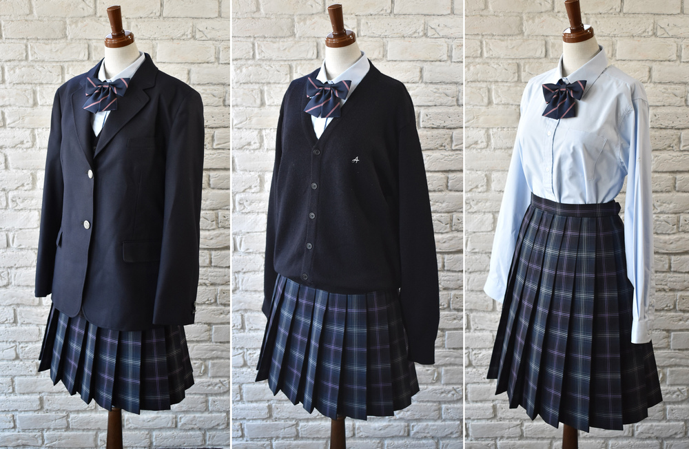 奈良県 飛鳥未来高等学校 女子 ブレザー制服 4点