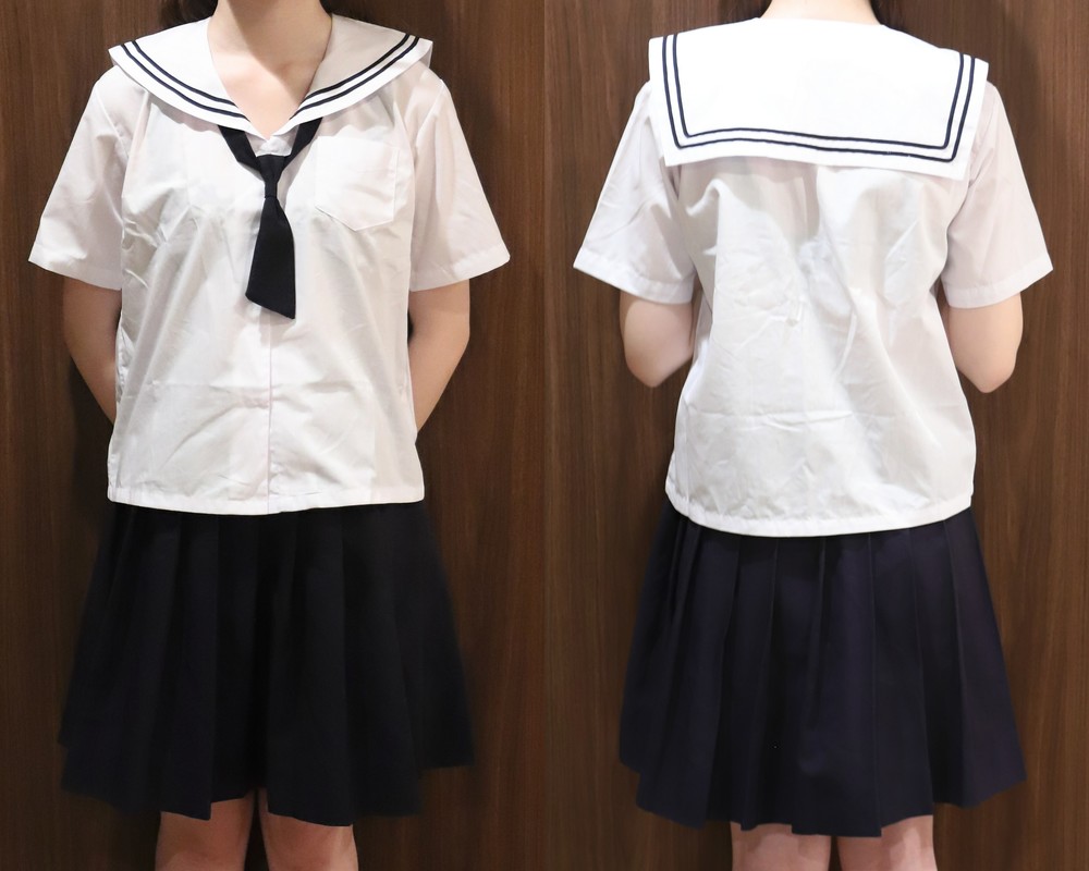 広島県 福山市内小学校（学校名不明） 夏用セーラー/冬用スカート