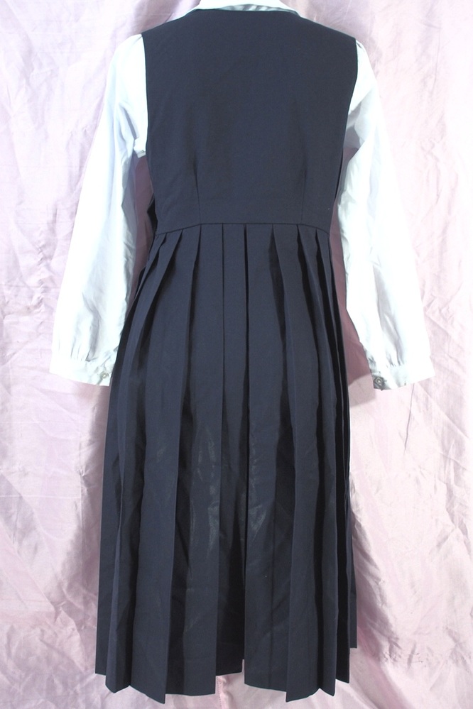 制服市場 - 4727 福岡県 女子 制服 大きいサイズ ジャンバースカート 白シャツ