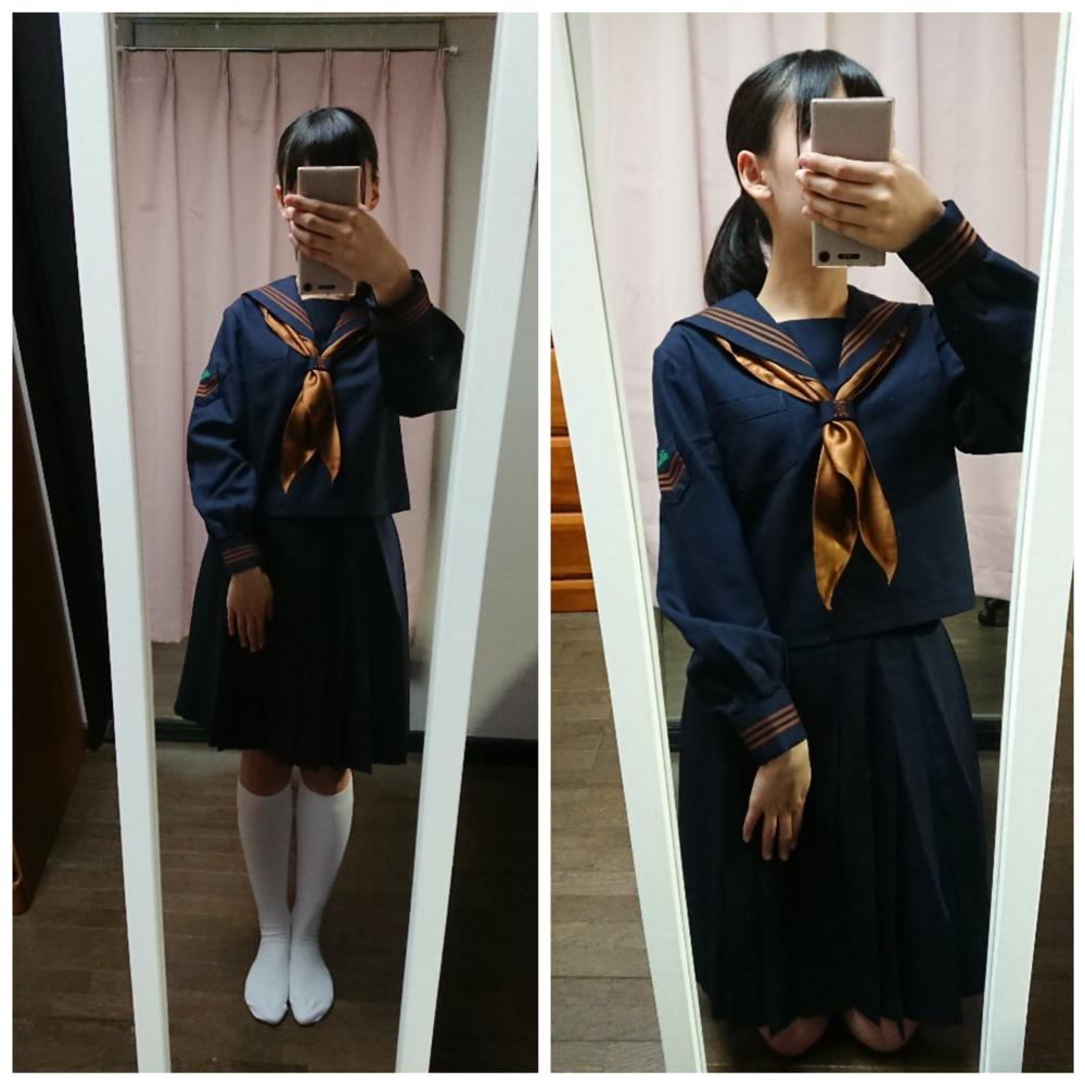 レプリカ 東京女学館高校 制服（本格的）夏半袖セーラー服 大きい