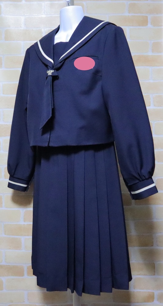 鹿児島県 武岡中学校【現行制服 サイズ160A】冬服セット ネームプレート付き