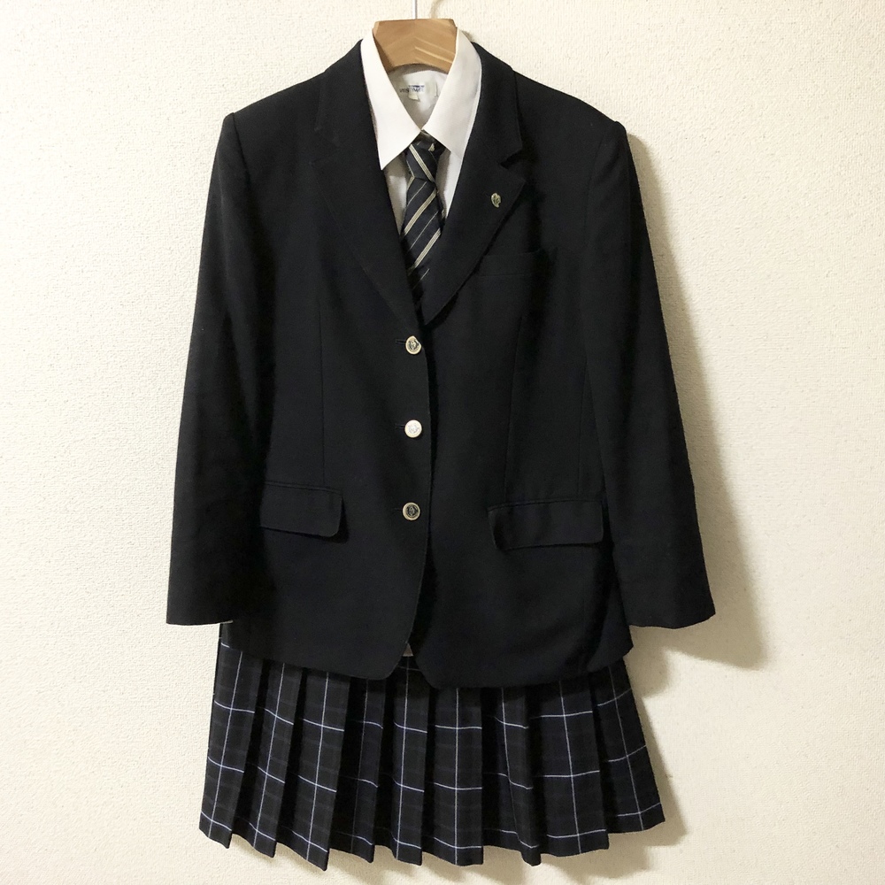 岡山県 備前緑陽 高校 女子 制服 4点セット ジャケット ネクタイ 