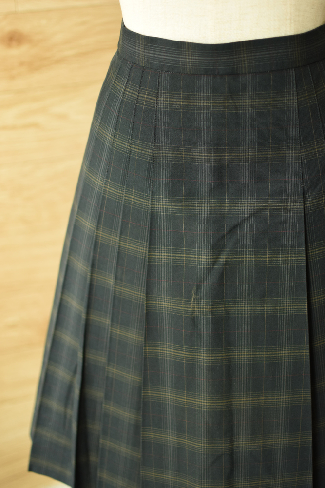 制服市場 - 良好 ビッグサイズ 千葉県立流山高等学校 人気チェック柄 夏スカート 1点 W81L57