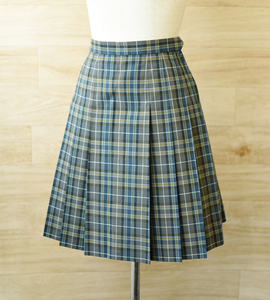 制服市場 - 美品 カンコー 女子学生 人気チェック柄 夏スカート 1点 W60L48 不明