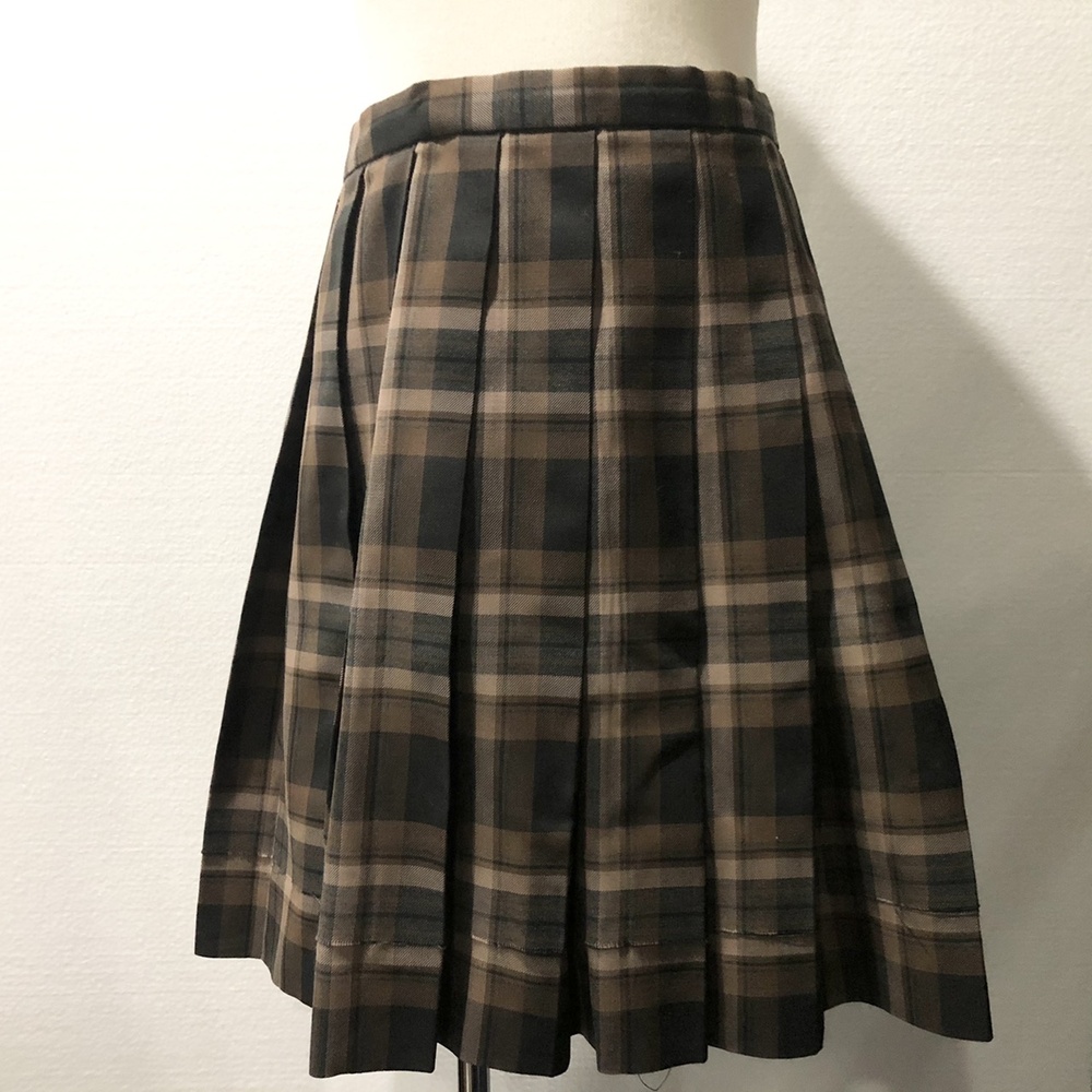 制服市場 - [不明] 大きなサイズ80 コムサデモードスクールレーベル 女子 制服 人気色 茶色系 チェックスカート 送料無料