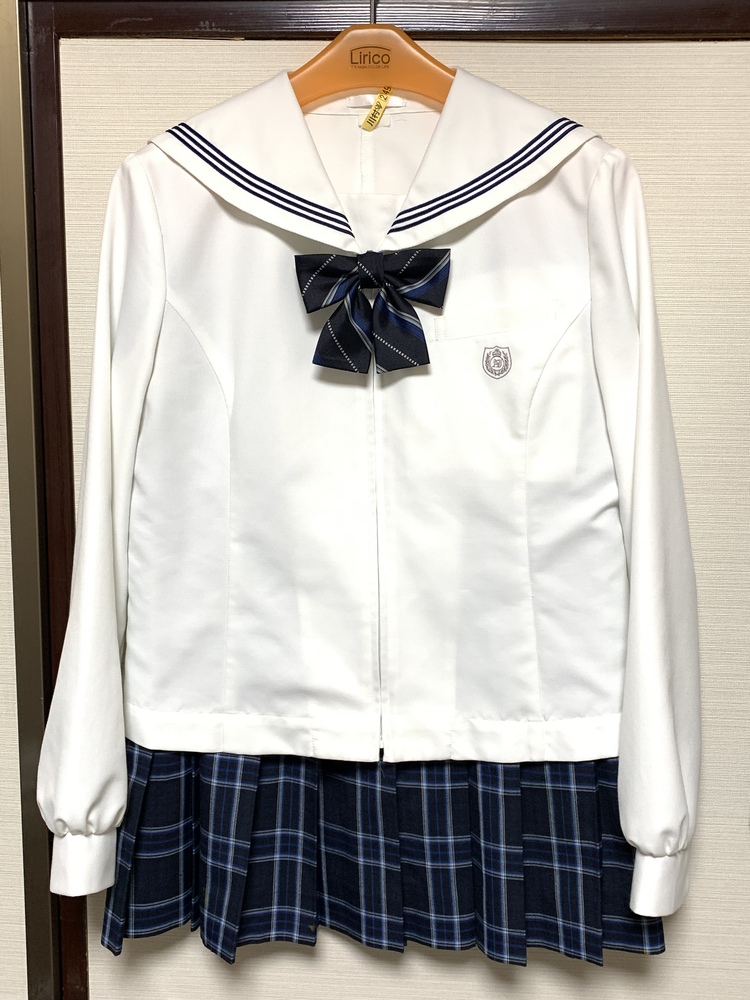 北海道 札幌 英藍高校 夏制服セット 美品 大きいサイズ セーラー服