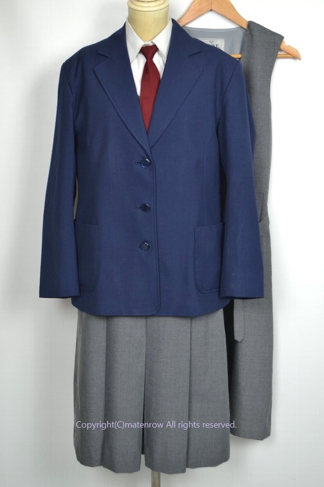 大size埼玉県吉川市立中央中学校 制服 冬夏 W86