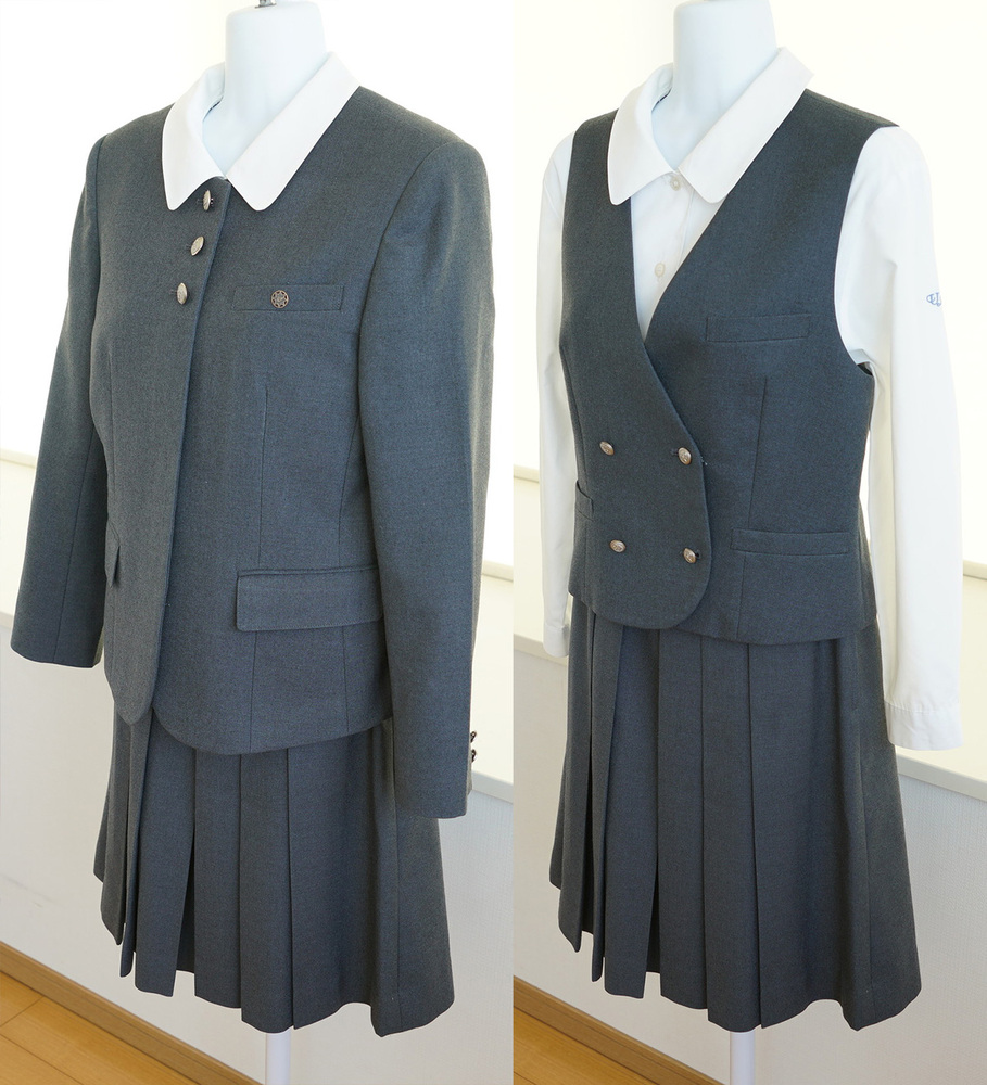 制服市場 ★埼玉県 浦和明の星女子中学高校 [現行制服セット サイズ165A] 中高2種フルセット 校章付き