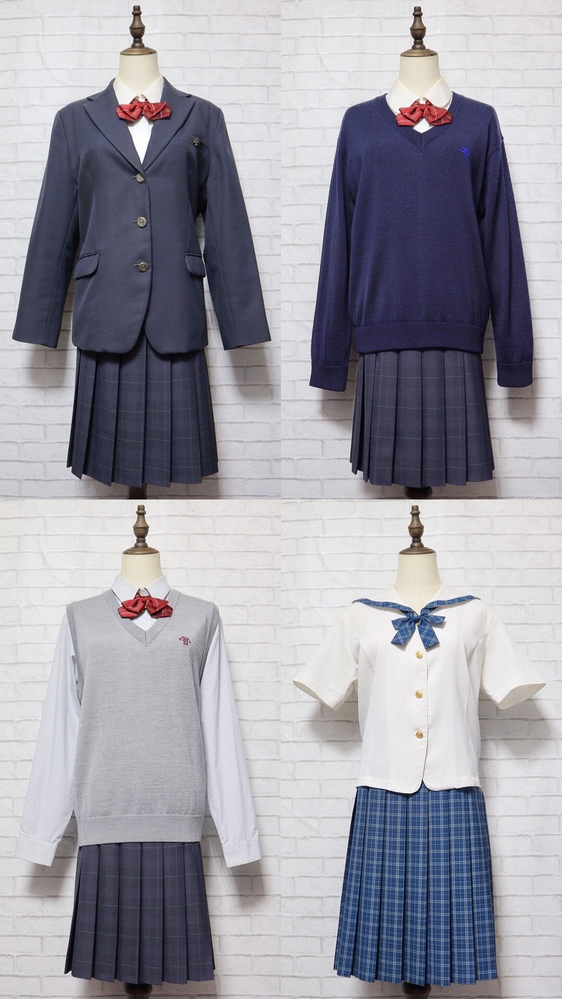 三重県 津商業高校 現行制服 サイズ O 夏服冬服フルセット 校章付き