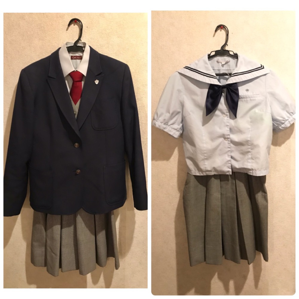 栃木県 栃木県立宇都宮清陵高校 セーラー服 水色 リボン セット品 本人出品